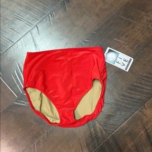 Five Dancewear red dance briefs